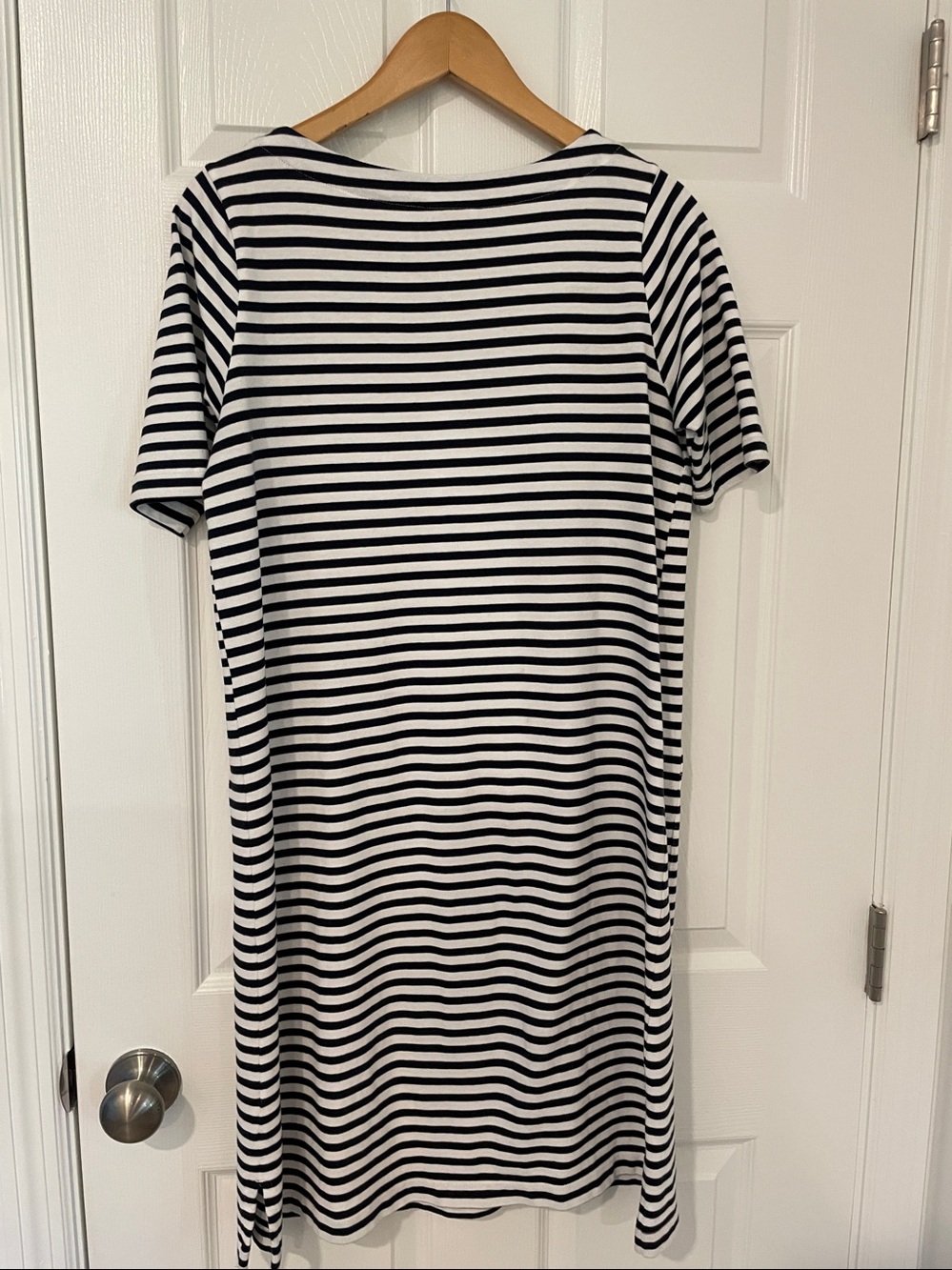 J. Jill Black and White Striped Nautical cotton striped Dress in size small - Picture 9 of 10